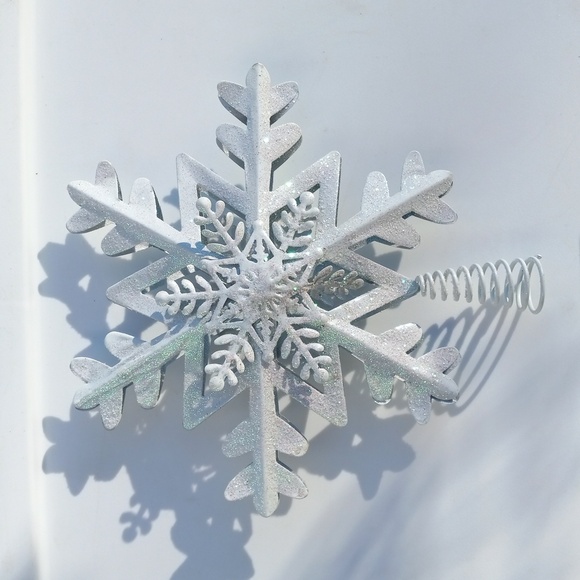 Snowflake Christmas Tree topper - Picture 2 of 5